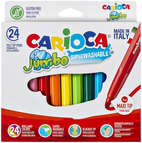 Viltstifte Carioca Jumbo maxi assorti set 24st 24 Stuk