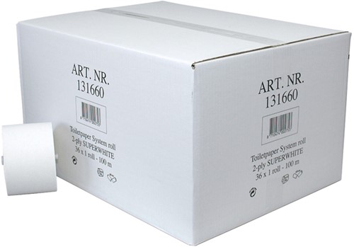 Toiletpapier doprol 2l 100m wit 36 Rol-2