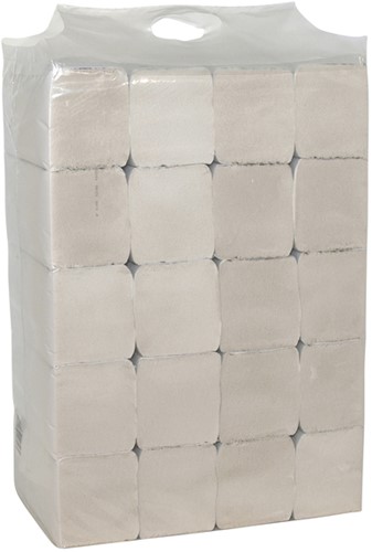 Handdoek 2laags 240x230mm 20x190vel wit 20 Stuk-2