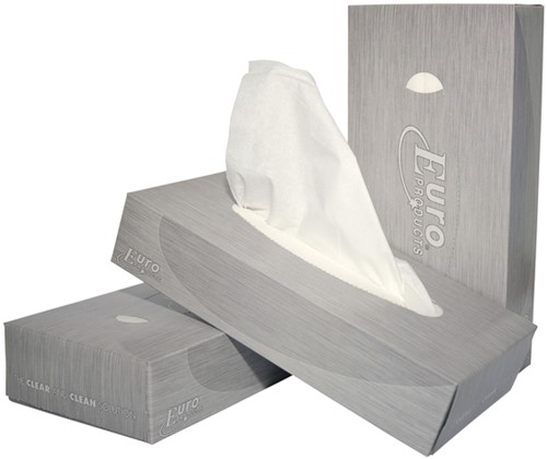 Facial tissues Euro Products 2laags 100 vel wit 1 Stuk