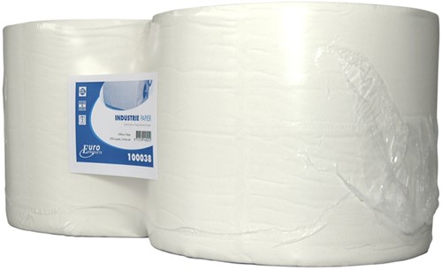 Poetspapier Euro Products M1 V1 2laags wit 2 Rol
