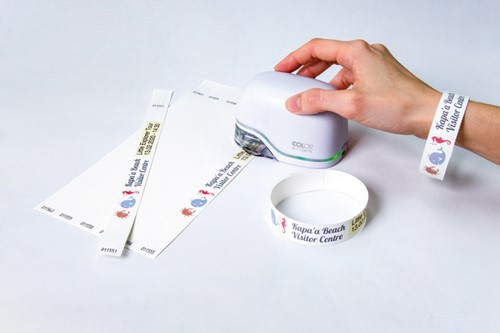 Polsband Colop Emark 250x19mm 100 stuks wit 1 pak-3