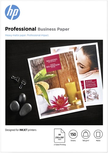 Inkjetpapier HP 7MV79A A4 180gr mat 150 Vel-2