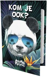 Uitnodigingen Panda 13.5x9cm 6 Stuk