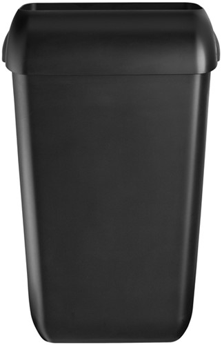 Afvalbak Quartzline open inworp 23 liter zwart 1 Stuk