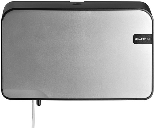 Toiletpapierdispenser Quartzline Q2 duo zilver 1 Stuk