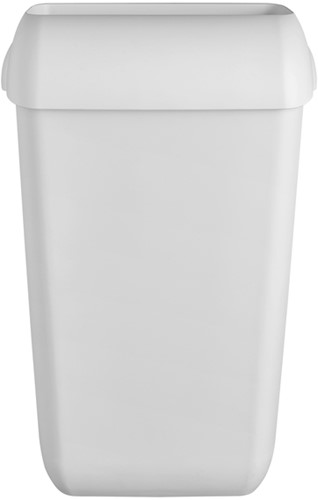 Afvalbak Quartzline open inworp 43 liter wit 1 Stuk
