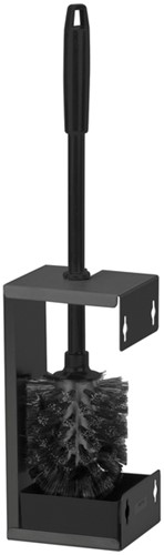 Toiletborstelset Quartzline rvs zwart 1 Stuk-2