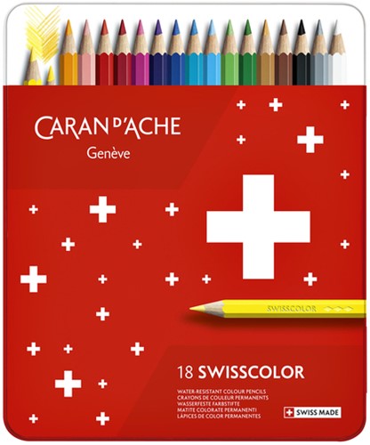 Kleurpotloden Caran d Ache Swisscolor 18 stuks ass 18 Stuk