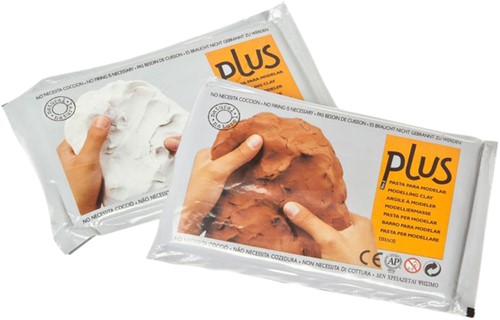 Klei plus 1kg wit 1 Stuk