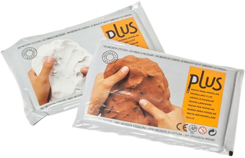 Klei plus 5kg terracotta 1 Stuk