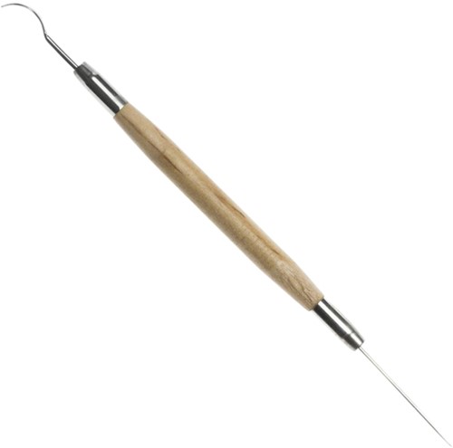 Boetseernaald spatel Conda 20cm met houten handvat 1 Stuk