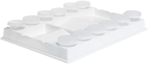 Palet Conda 20 x 15 x 3 cm plastic wit 1 Stuk