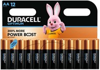 Batterij Duracell Optimum 12x AA 12 Stuk