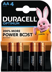 Batterij Duracell Optimum AA 4st 4 Stuk