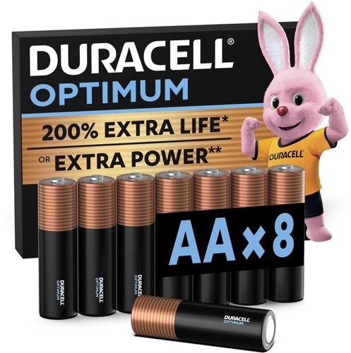 Batterij Duracell Optimum 8x AA 8 Stuk-2