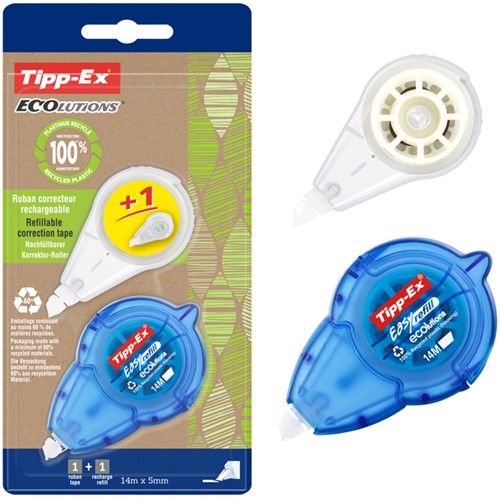 Correctietape Tipp-Ex easy refill ecolutions 5mm 2 Stuk