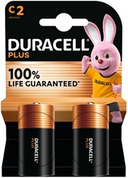 Batterij Duracell Plus C 2st 2 Stuk