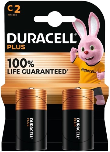 Batterij Duracell Plus C 2st 2 Stuk