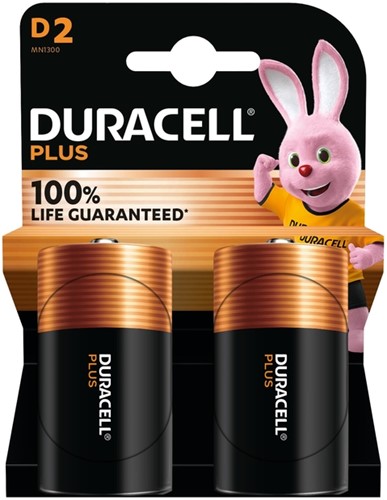 Batterij Duracell Plus D 2st 2 Stuk