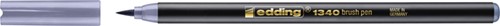 Brushpen edding 1340 zilvergrijs 1 Stuk