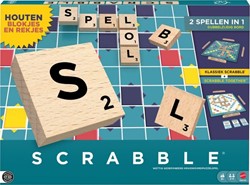 Spel Scrabble Mattel met houtblokjes 1 Stuk
