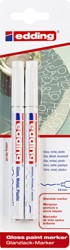 Paintmarker edding 780 oliebasis 0.8mm wit bls 2x 2 Stuk