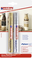 Paintmarker edding 750 oliebasis 2-4mm gd-zi bls 2 Stuk