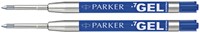 Gelschrijvervulling Parker Quink M blauw 2 Stuk-3