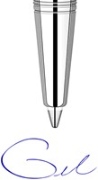 Gelschrijvervulling Parker Quink M blauw 2 Stuk-1