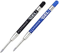 Gelschrijvervulling Parker Quink M blauw 2 Stuk-2