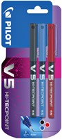 Rollerpen PILOT V5 fijn 3st assorti 3 Stuk