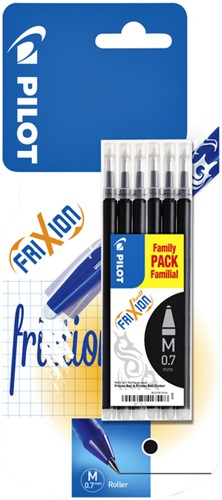 Rollerpenvulling PILOT friXion BLS-FR7 M zwart 6 Stuk