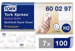 Handdoek Tork H2 Premium 2laags 212x340mm 600297 700 Stuk
