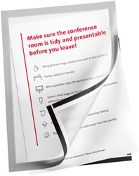 Infokader Quantore zelfklevend A3 zilver 2 Stuk