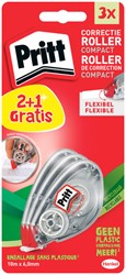 Correctietape Pritt Compact Flex 6mmx10m 2+1 3 Stuk