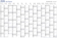 Jaarplanner 2026 Staedtler 84x60cm oprolbaar 1 Stuk