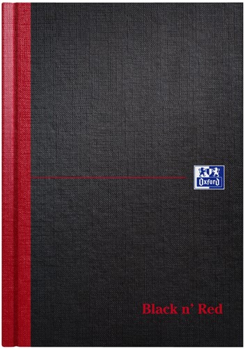 Notitieboek Oxford Black n' Red A5 96vel lijn 1 Stuk
