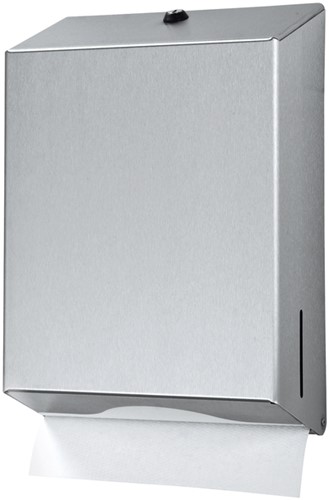 Handdoekdispenser Euro Products groot zilver 1 Stuk