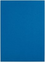 Voorblad GBC A4 lederlook met venster 250gr blauw 50 Stuk