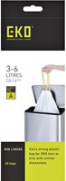 Afvalzak EKO MDPE type A trekb 35x40cm 3-6L wit 30 Stuk-2