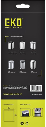 Afvalzak EKO MDPE type A trekb 35x40cm 3-6L wit 30 Stuk-3
