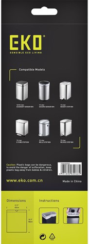Afvalzak EKO MDPE type C trekb 45x50cm 10-15L wit 20 Stuk-3