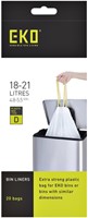 Afvalzak EKO MDPE type D trekb 55x55cm 18-21L wit 20 Stuk-2