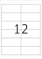 Etiket HERMA 4595 97x42.3mm folie wit 10 Vel-1