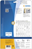 Etiket HERMA 4598 105x148mm A4 40st folie wit 10 Vel-2