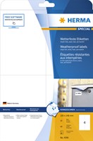 Etiket HERMA 4598 105x148mm A4 folie wit 40st 10 Vel-9