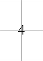 Etiket HERMA 4598 105x148mm A4 40st folie wit 10 Vel-7