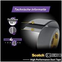 Duct tape Scotch Extremium  18.2mx48mm grijs 1 Rol-3