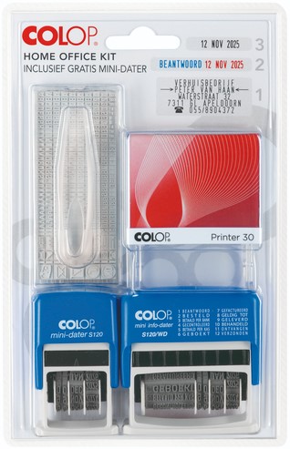 Stempelset Colop thuiskantoor 3delig assorti 1 Stuk